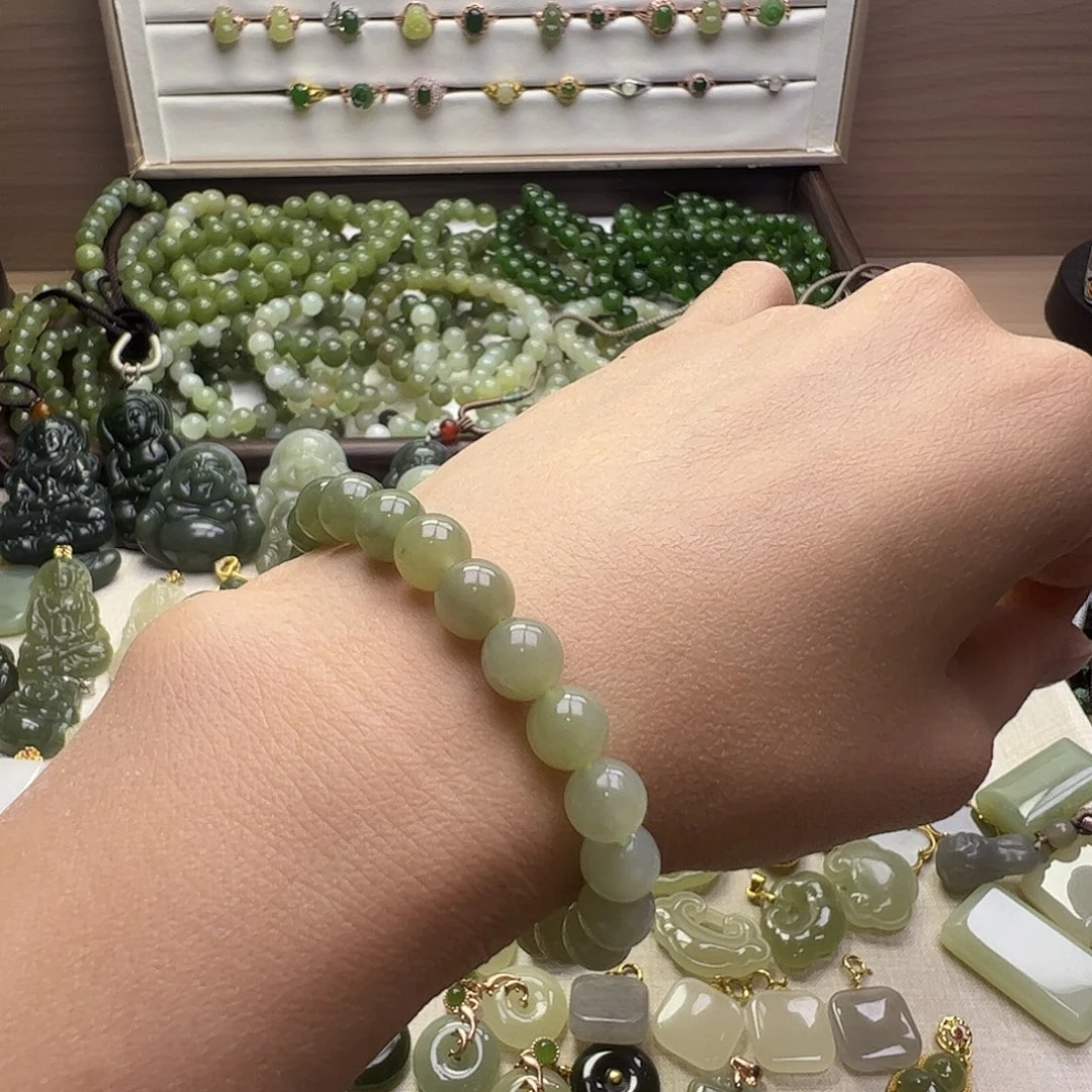 和田玉未镶嵌手链