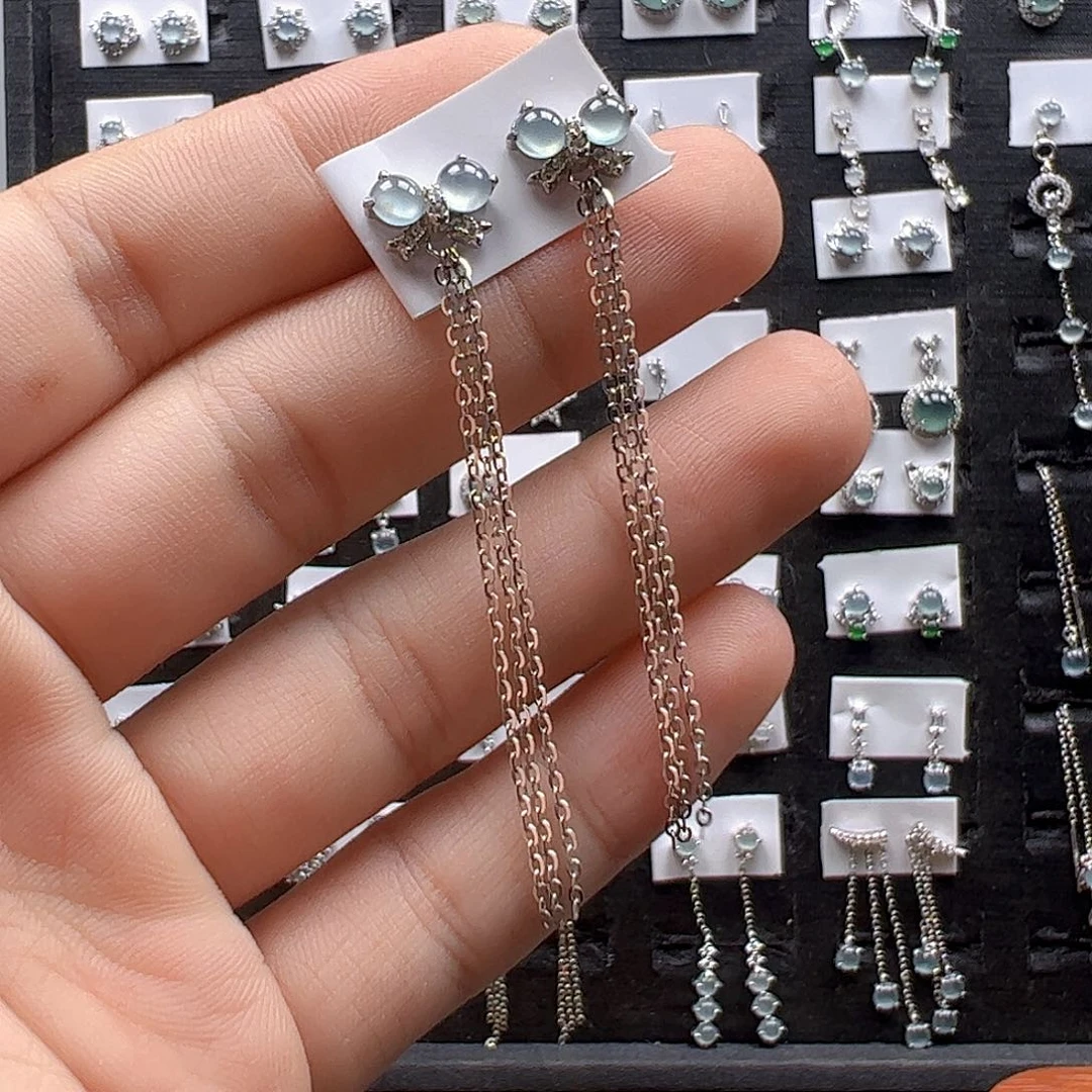 翡翠银S925镶嵌手链