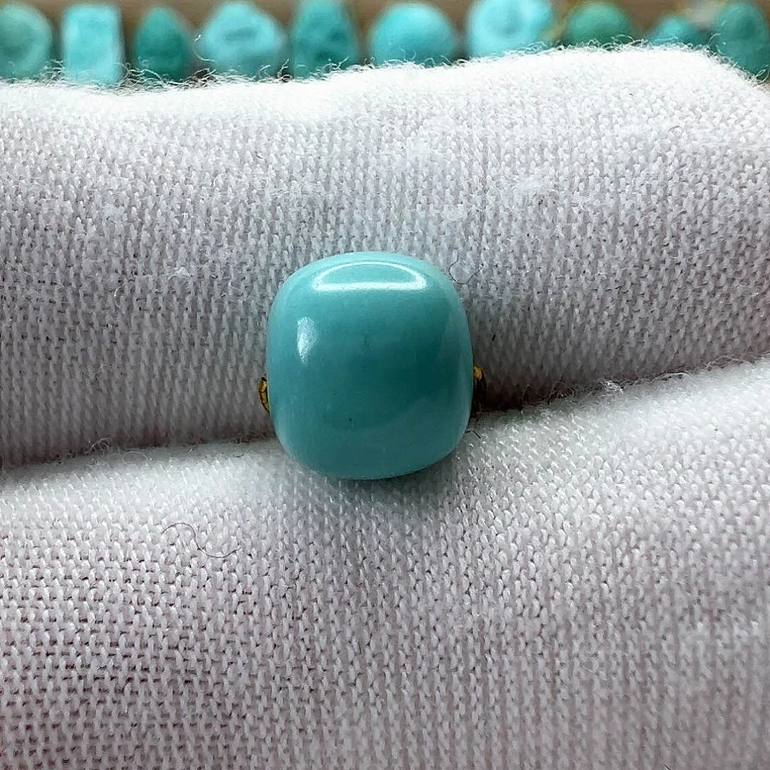 未镶嵌绿松石老型珠8.3x7.4mm