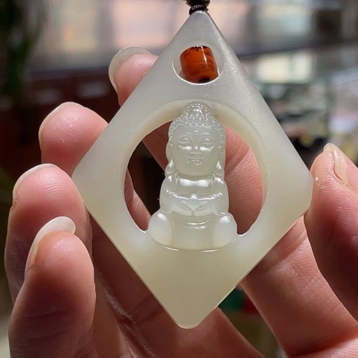 和田玉未镶嵌吊坠(不含链)