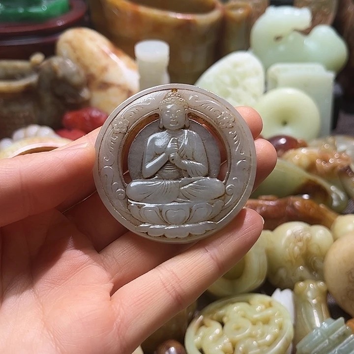 和田玉未镶嵌挂件