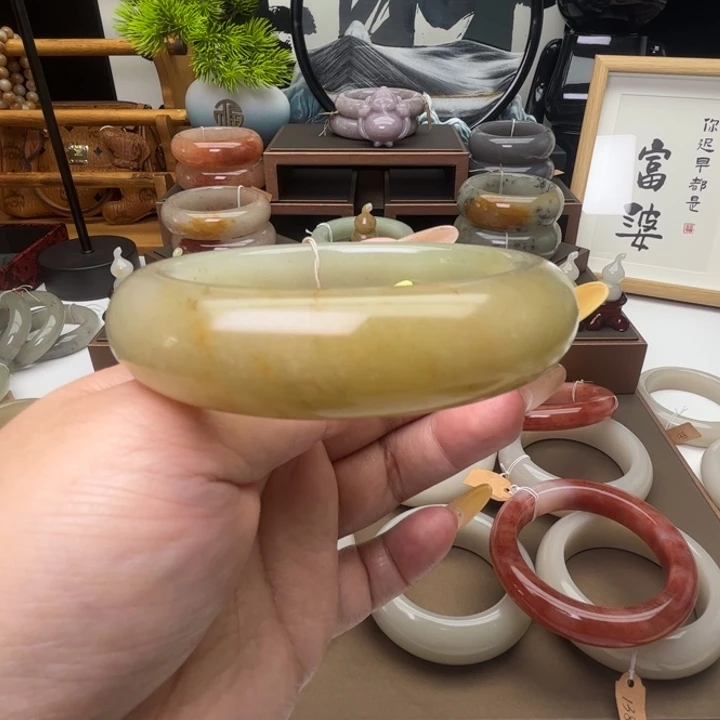 可***乐合金手镯石英岩玉