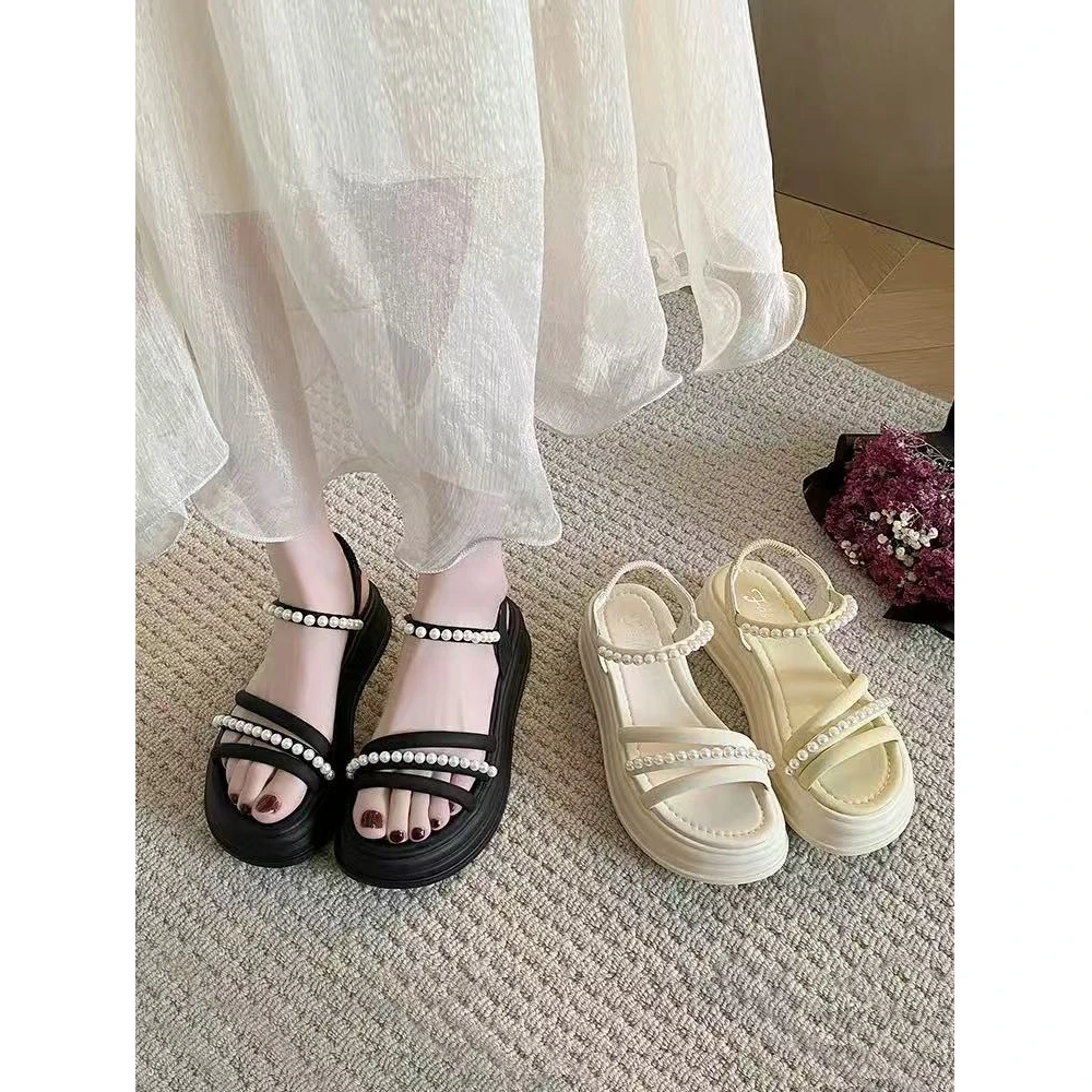 夏法式拖鞋女新款配裙子仙女风凉鞋2188