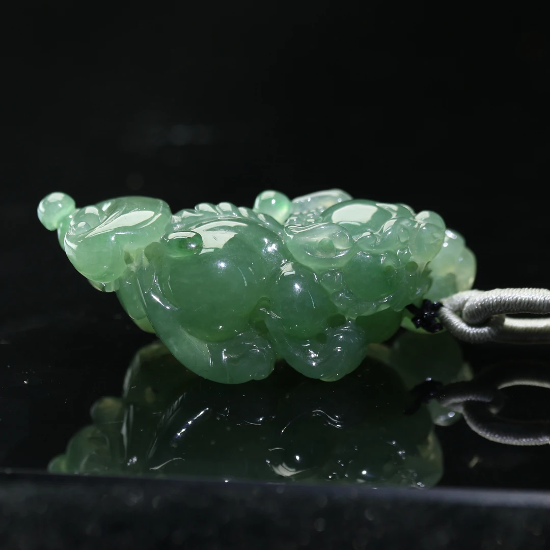 45天然缅甸翡翠A货冰晴貔貅/400562/上海嘉禾拍卖