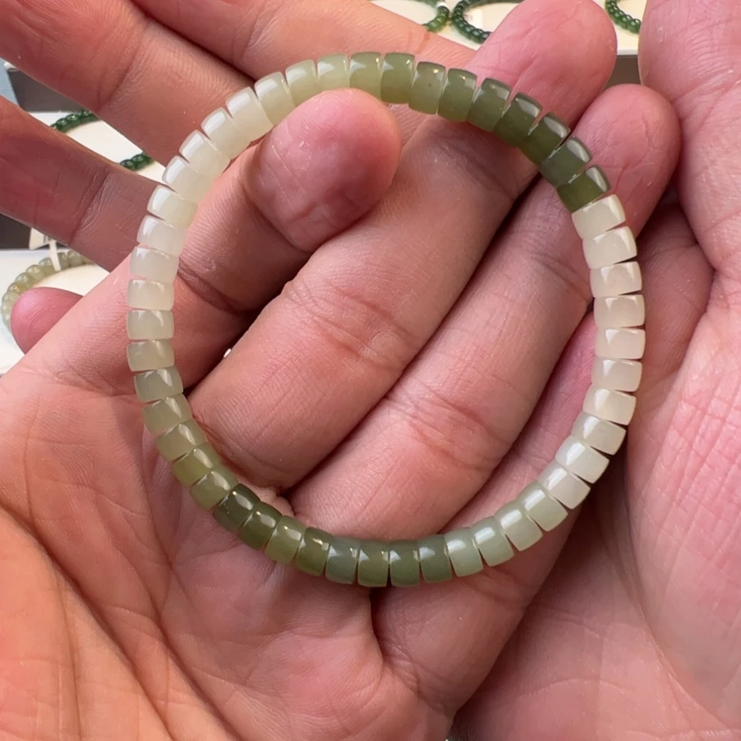 和田玉未镶嵌手链