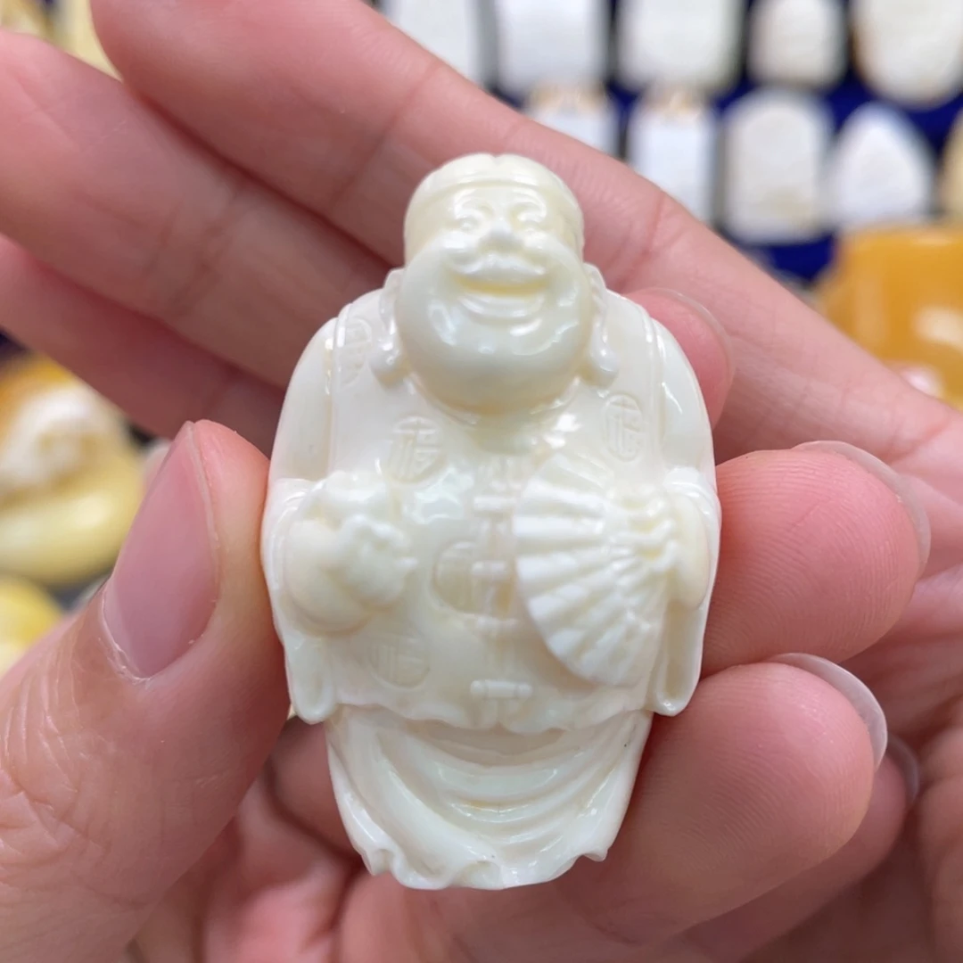 蜜蜡裸石未镶嵌琥珀蜜蜡雕刻件