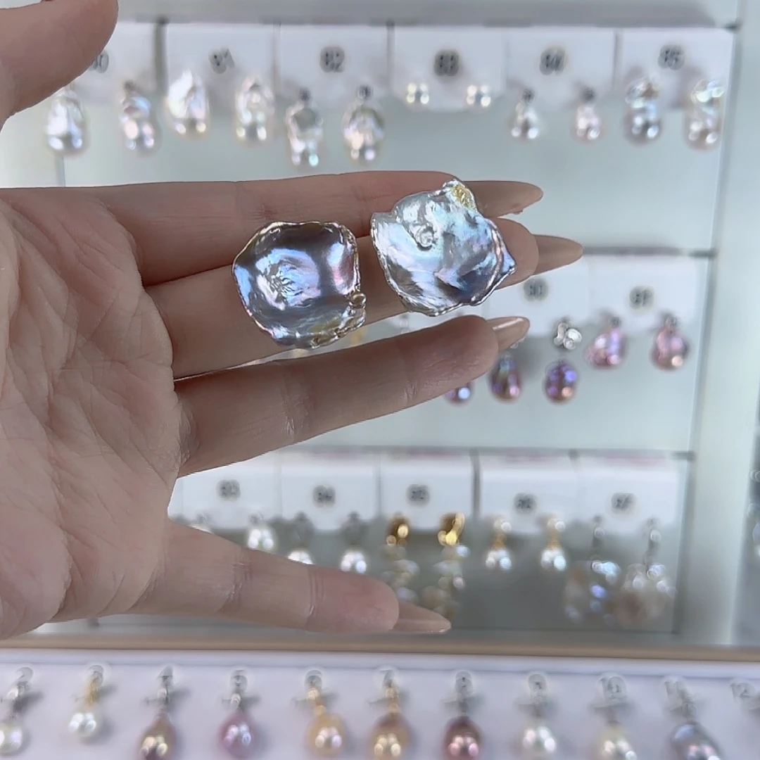 淡水珍珠耳饰未镶嵌