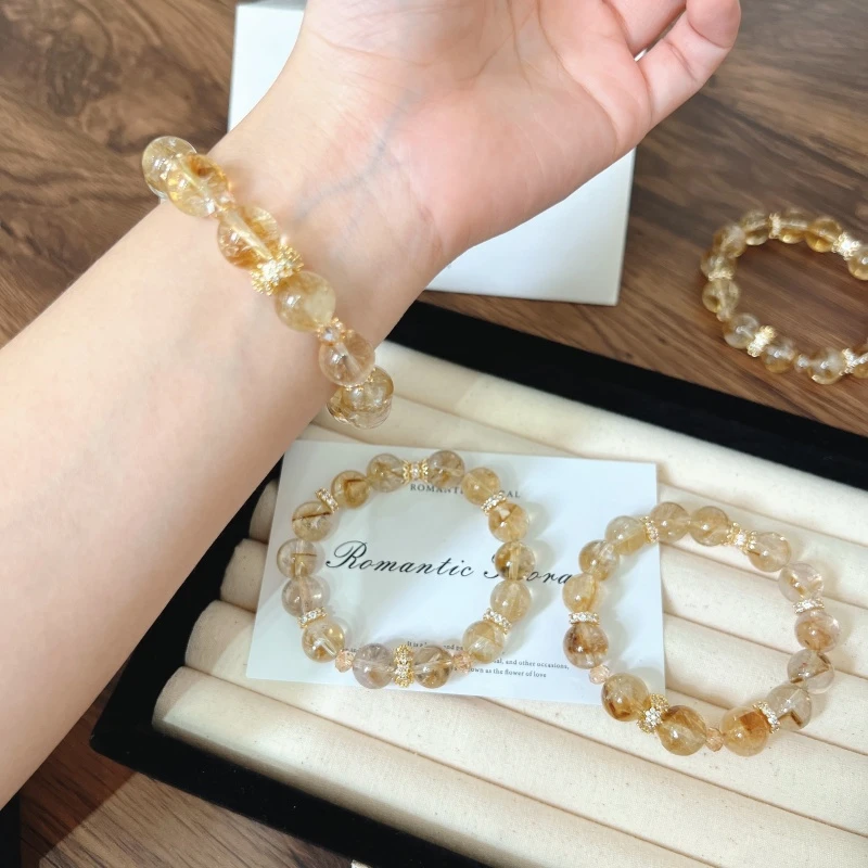 X865[晨光曲]黄塔晶手链高端轻奢手串多样性发一