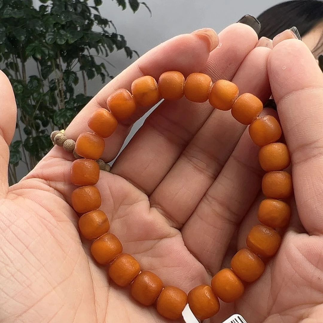 手链琥珀未镶嵌橘皮手串9MM