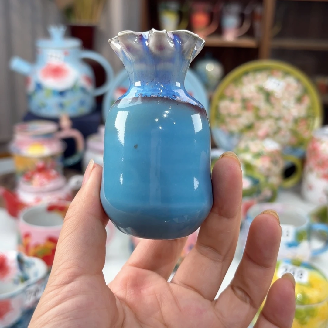 景德镇手绘高温釉下彩陶瓷茶具