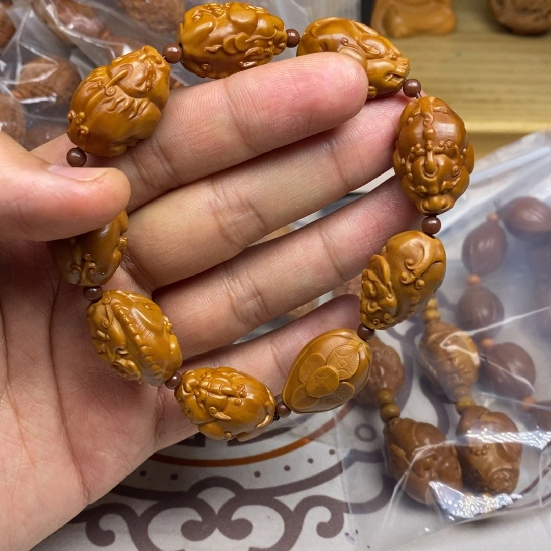 橄榄核手串/手链橄榄核雕刻工艺宇