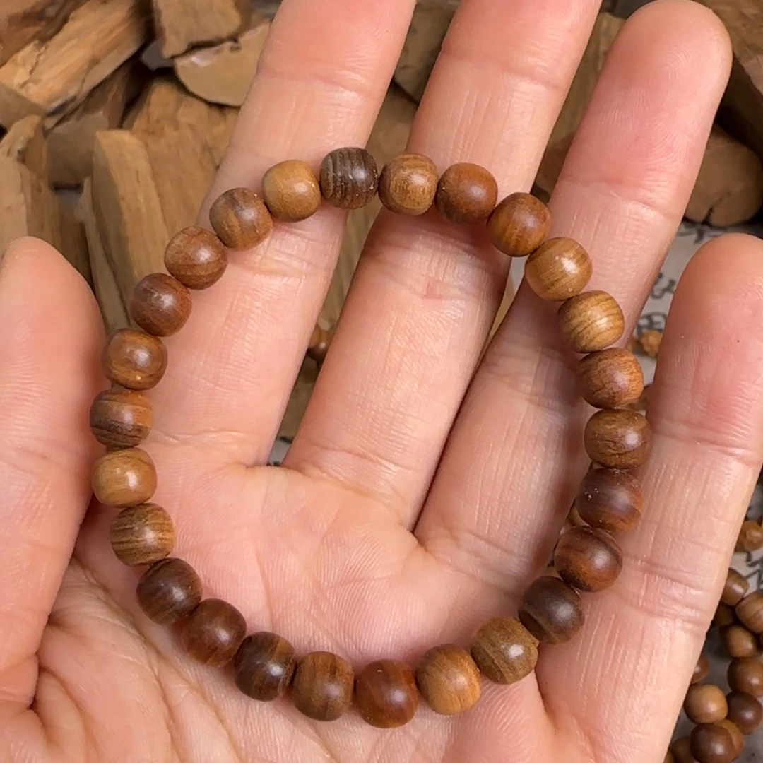 檀香木手串/手链07老型单圈不带碎料半瑕疵