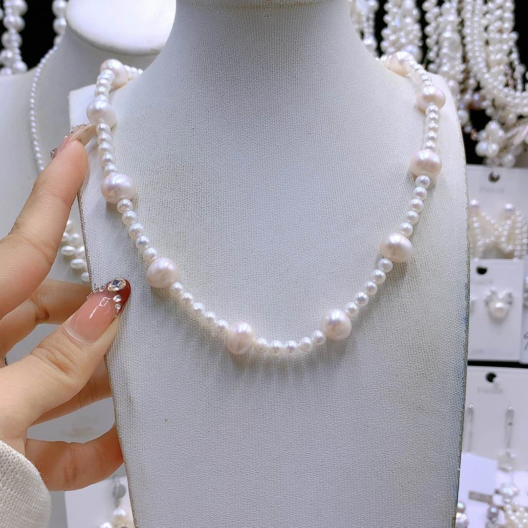 银S925镶嵌耳饰淡水珍珠