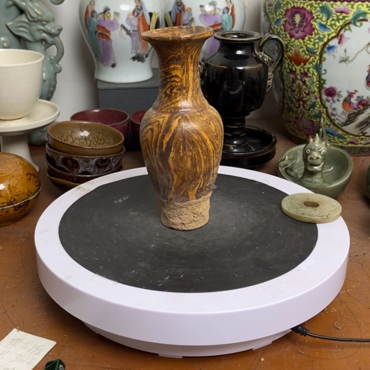 紫砂花瓶瓷器瓷器