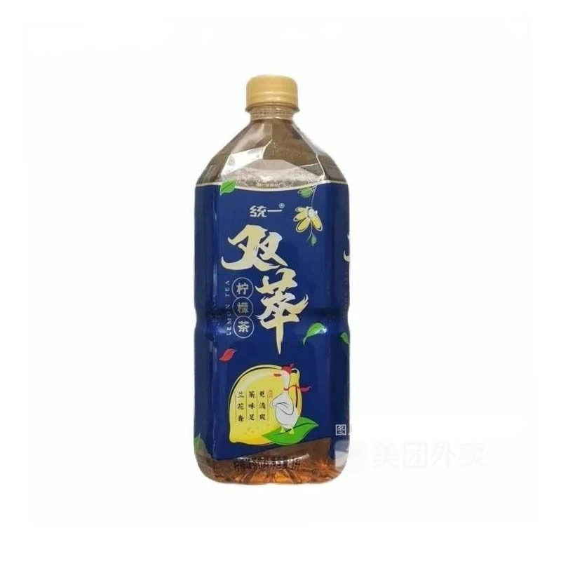统一 双萃柠檬茶柠檬味茶饮料 1升/瓶