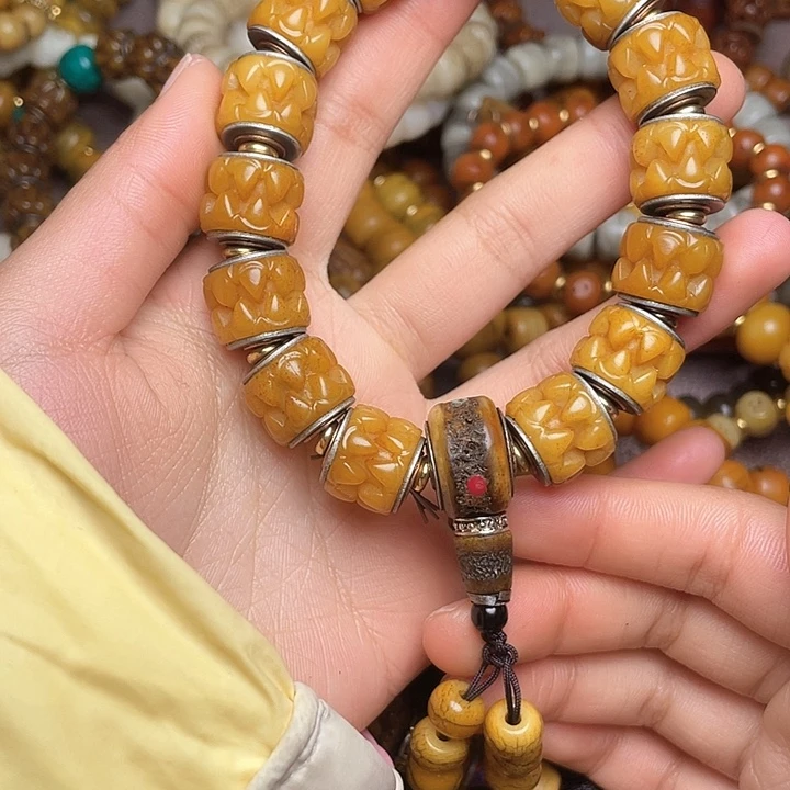 牛骨手串/手链烟***?牦牛骨手持