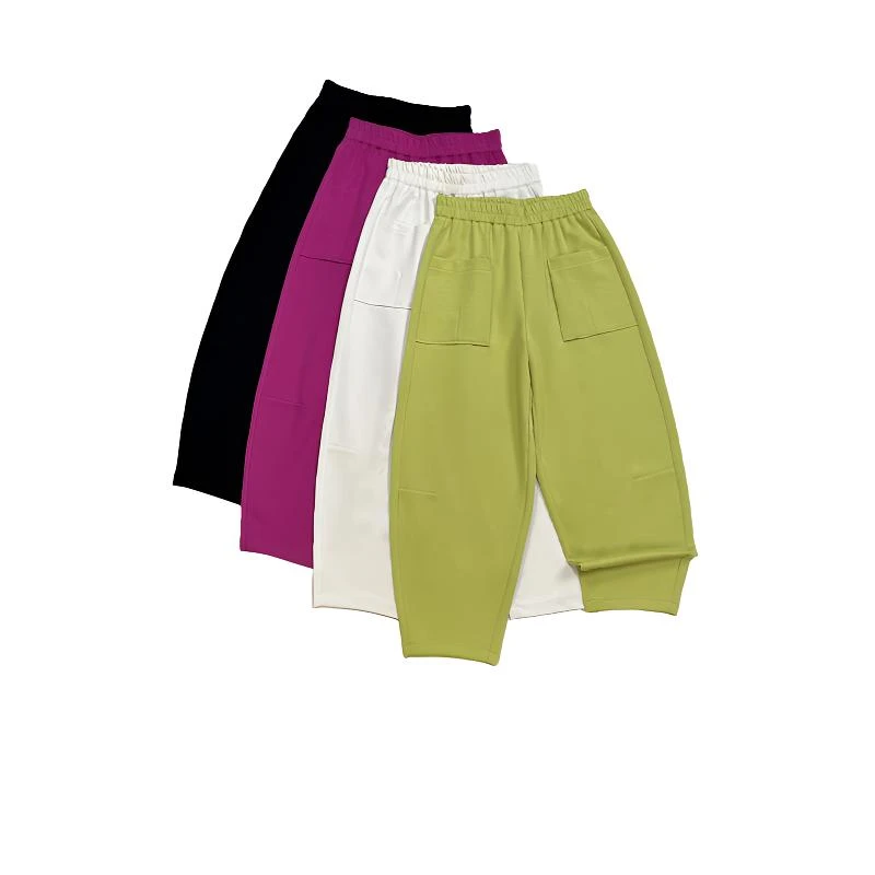 【迁迁定制】‘‘曼巴棉解压裤‘‘百搭九分老爹裤宽松休闲镰刀裤7132