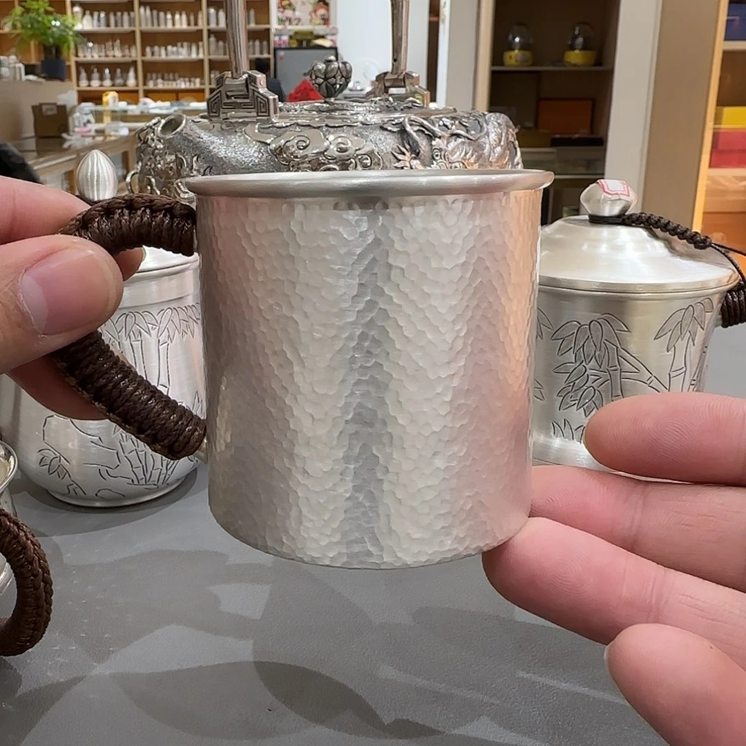 精品小茶缸 足银999