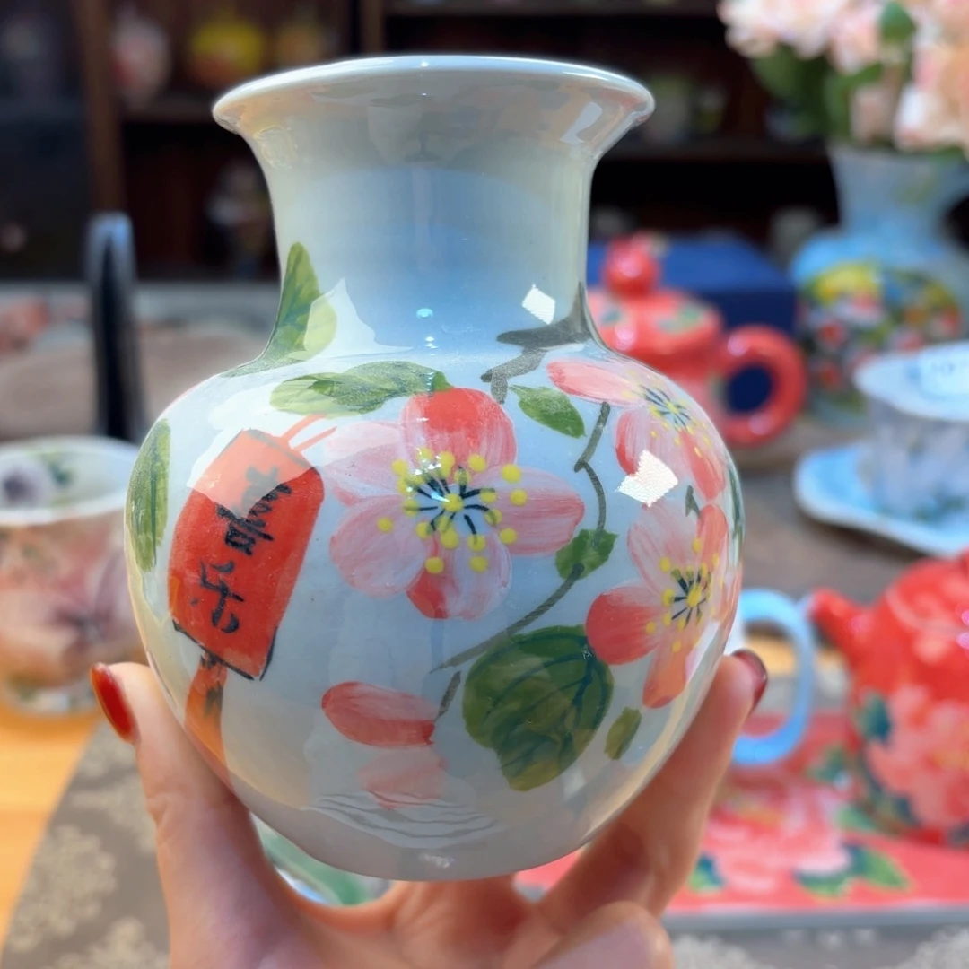 景德镇手绘高温釉下彩陶瓷茶具