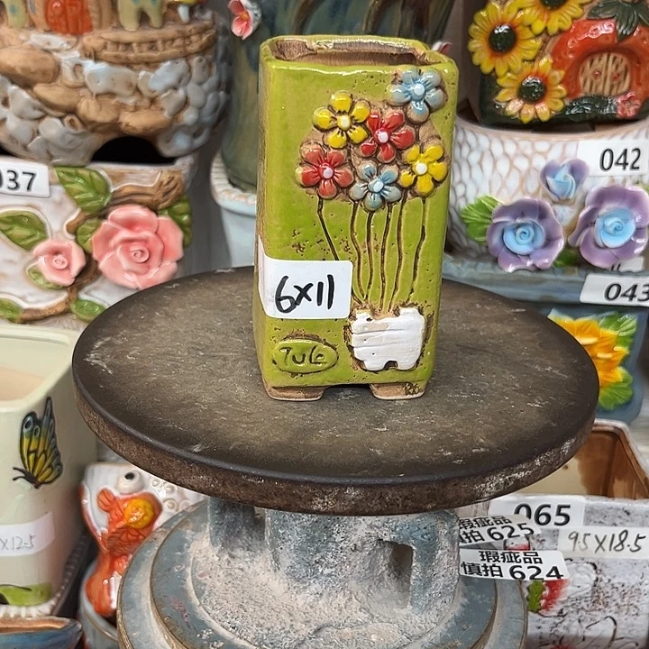 粗陶材质多肉花盆