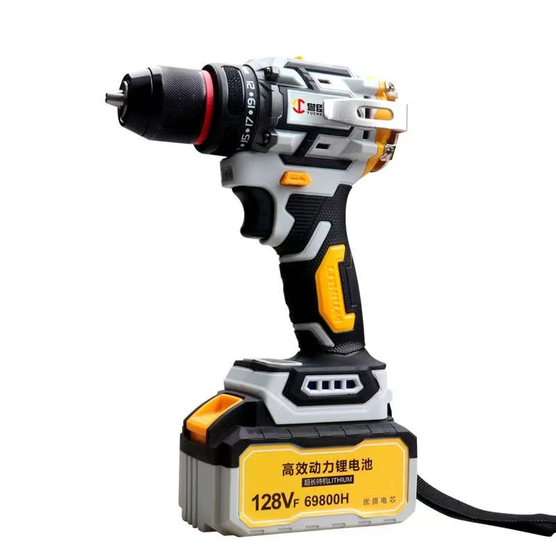 大钢炮手电钻带背板可敲击【两电一充】