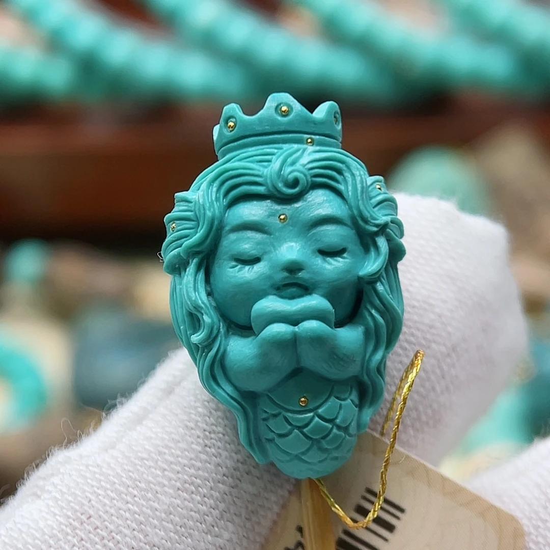 绿松石未镶嵌珠宝半成品