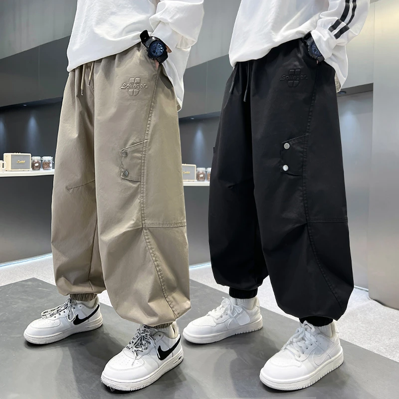 男童春秋款裤子2025新款秋季薄款运动裤中大儿童男孩春装休闲裤潮