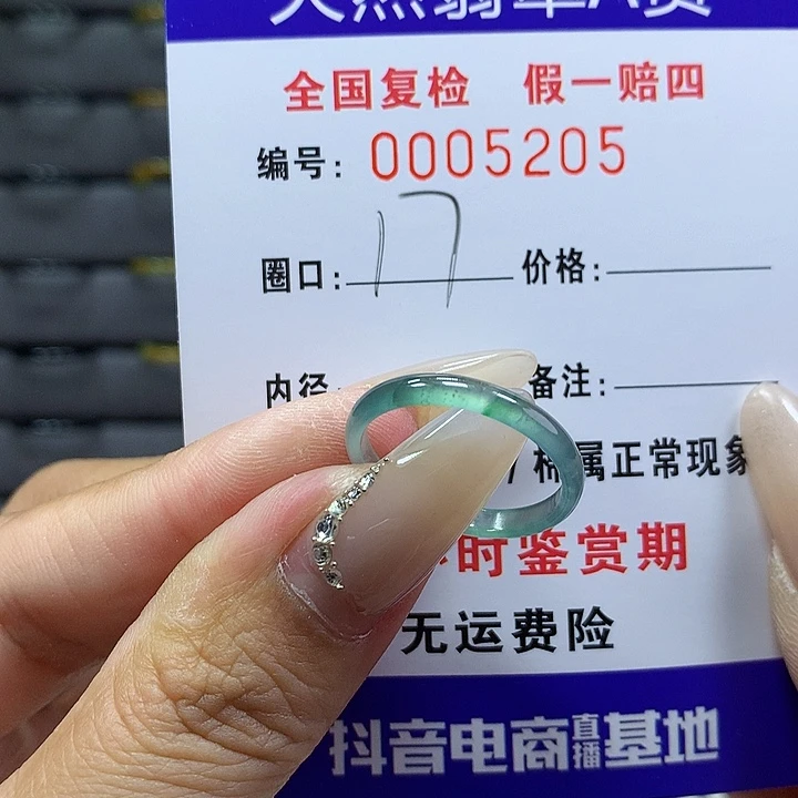 翡翠戒圈未镶嵌     5205