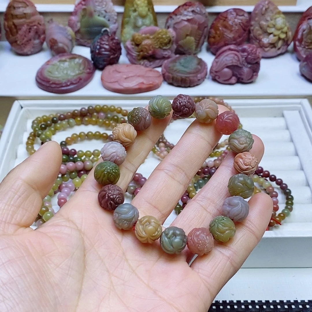 玛瑙/玉髓盐源玛瑙手串未镶嵌