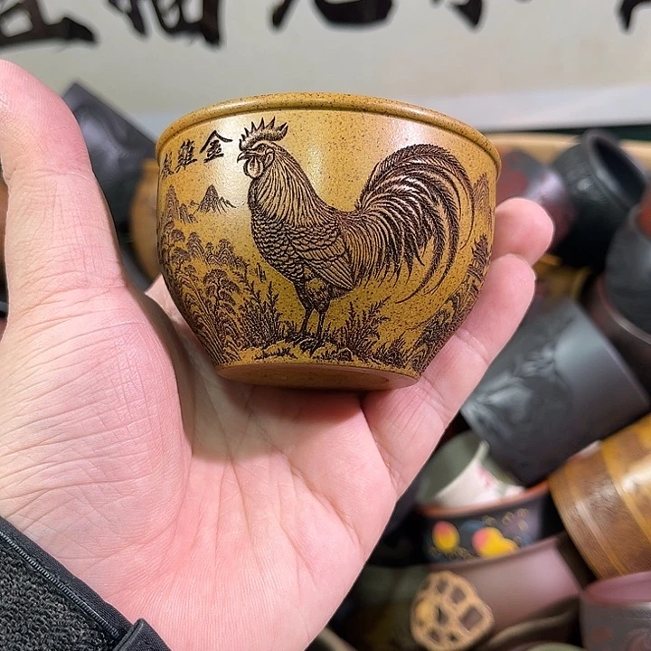 茶杯紫砂全手工紫砂主人杯