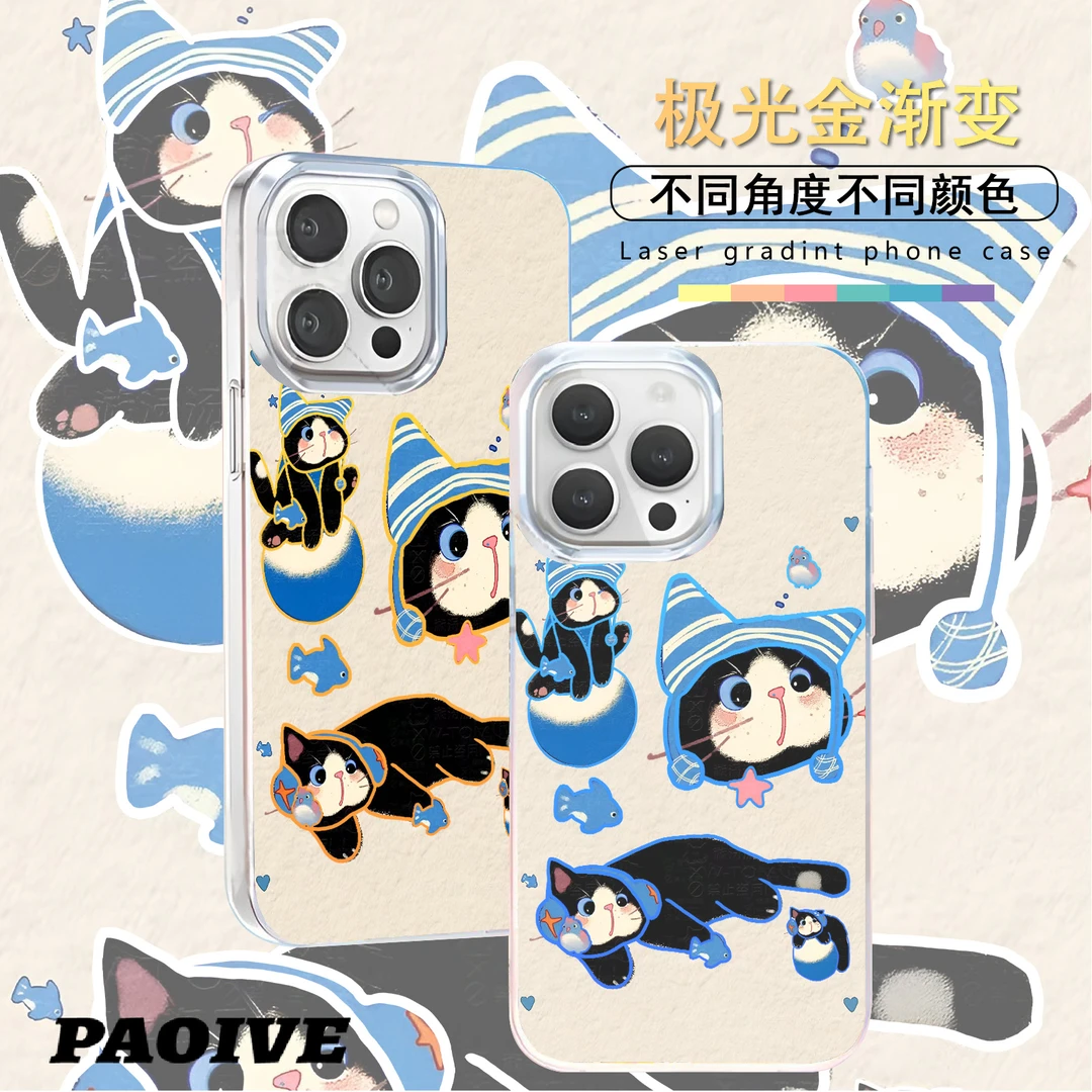 耳机猫咪适用苹果华为vivo一加iPhone小米红米一加极光手机