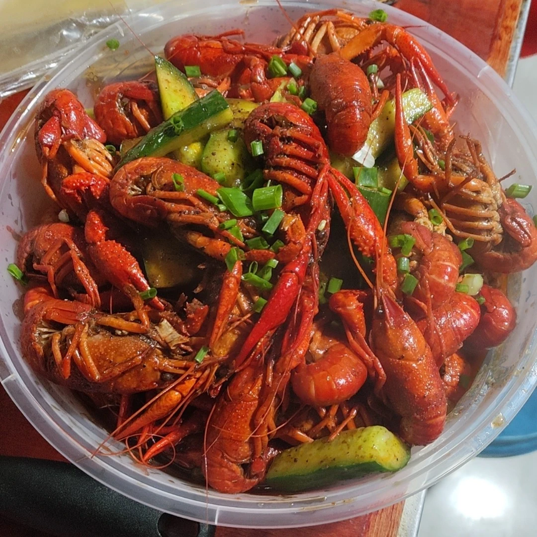 蒜蓉虾456中青约1.5斤