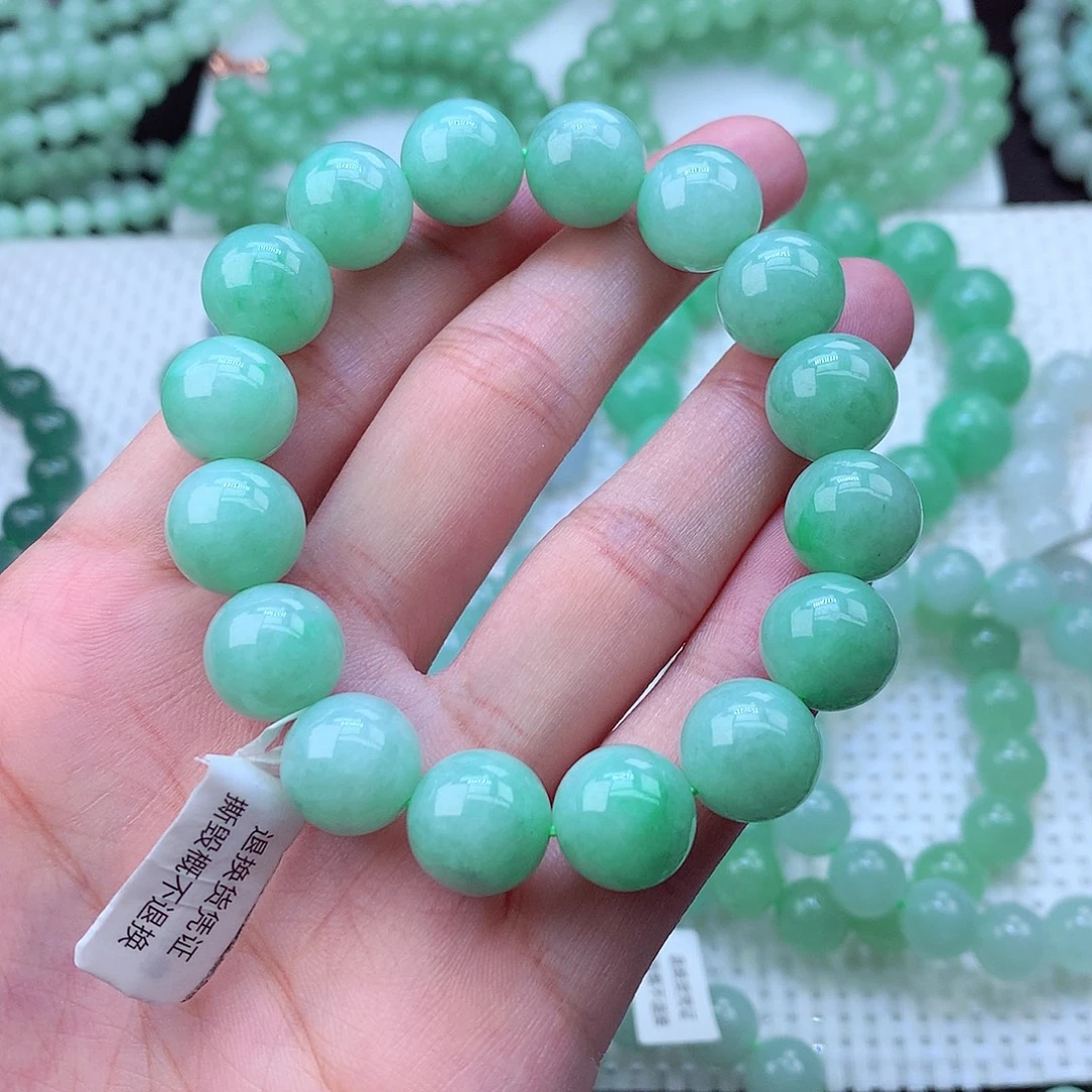 翡翠未镶嵌毛衣链卡12.8