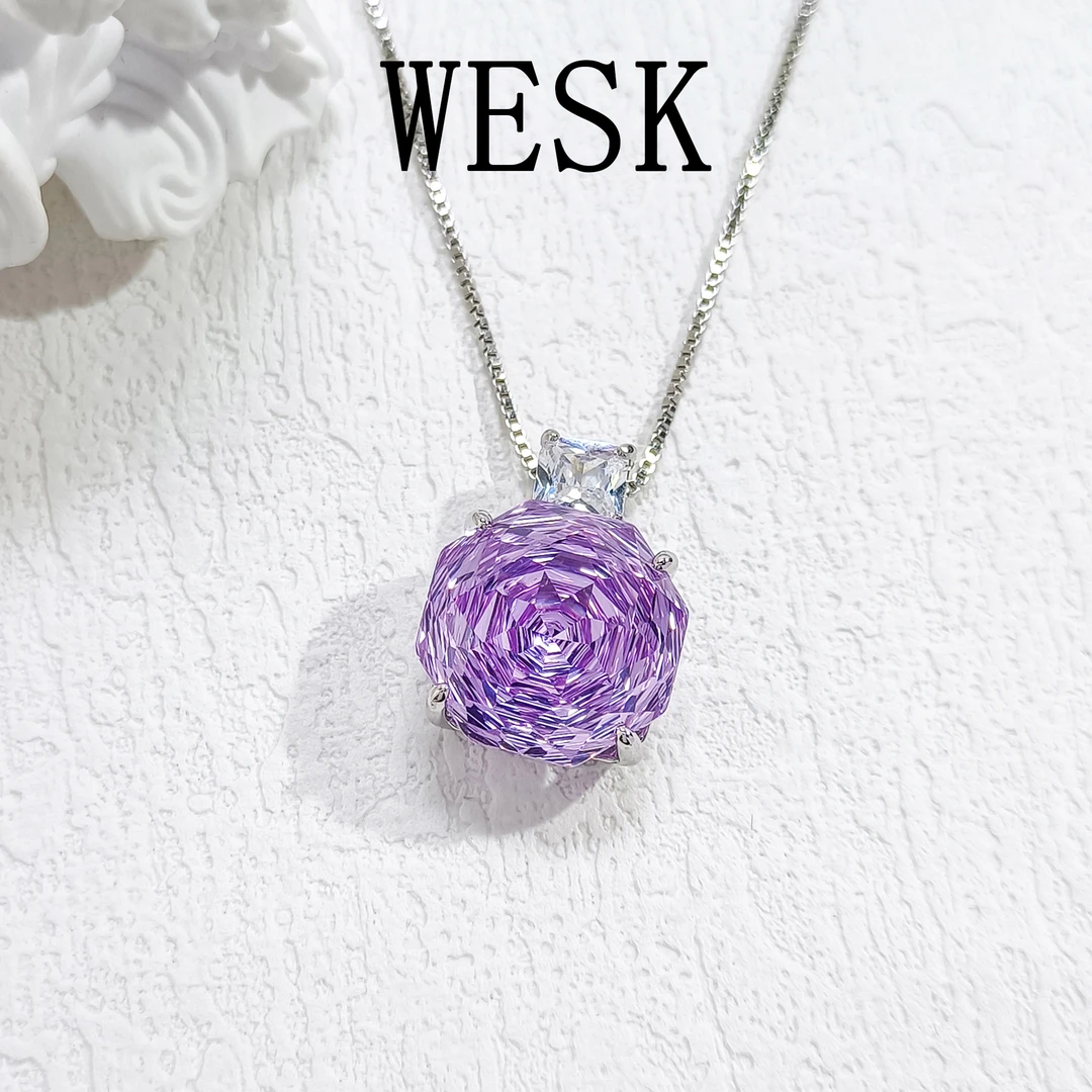 铜合金项链 WHSM-002159【雾霭玫影】项链精致气质简约小众时尚百搭