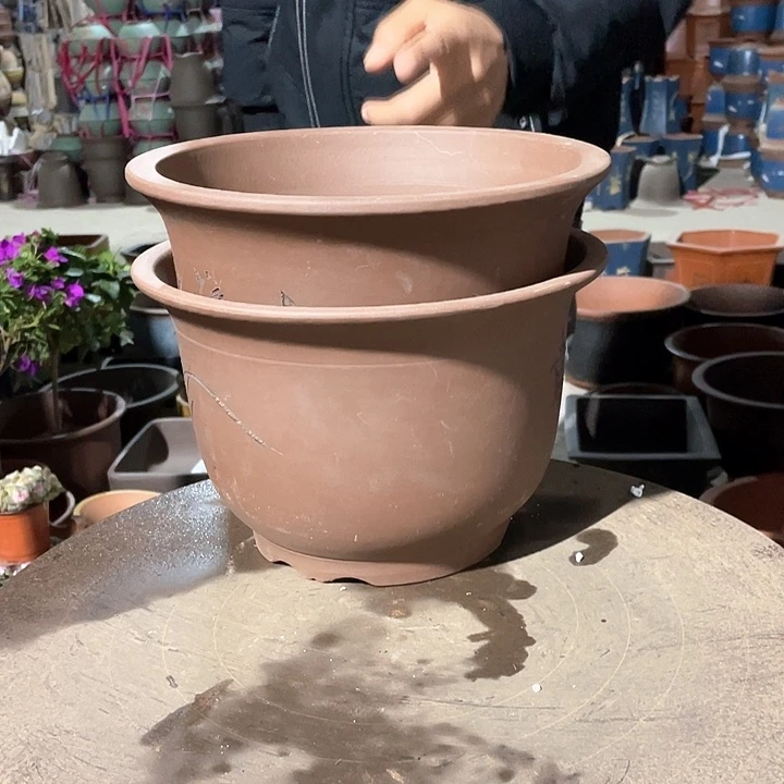 紫砂平角25+25花盆