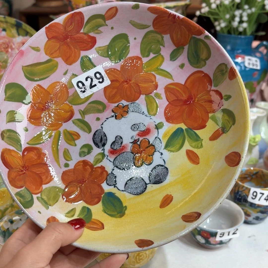 景德镇手绘高温釉下彩陶瓷茶具