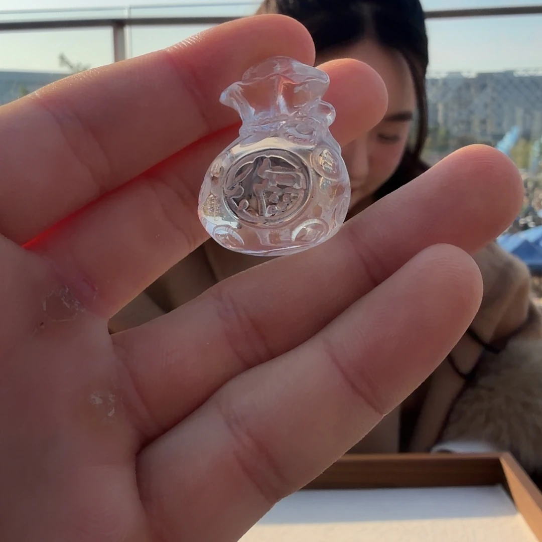 水晶未镶嵌珠宝半成品钱袋子