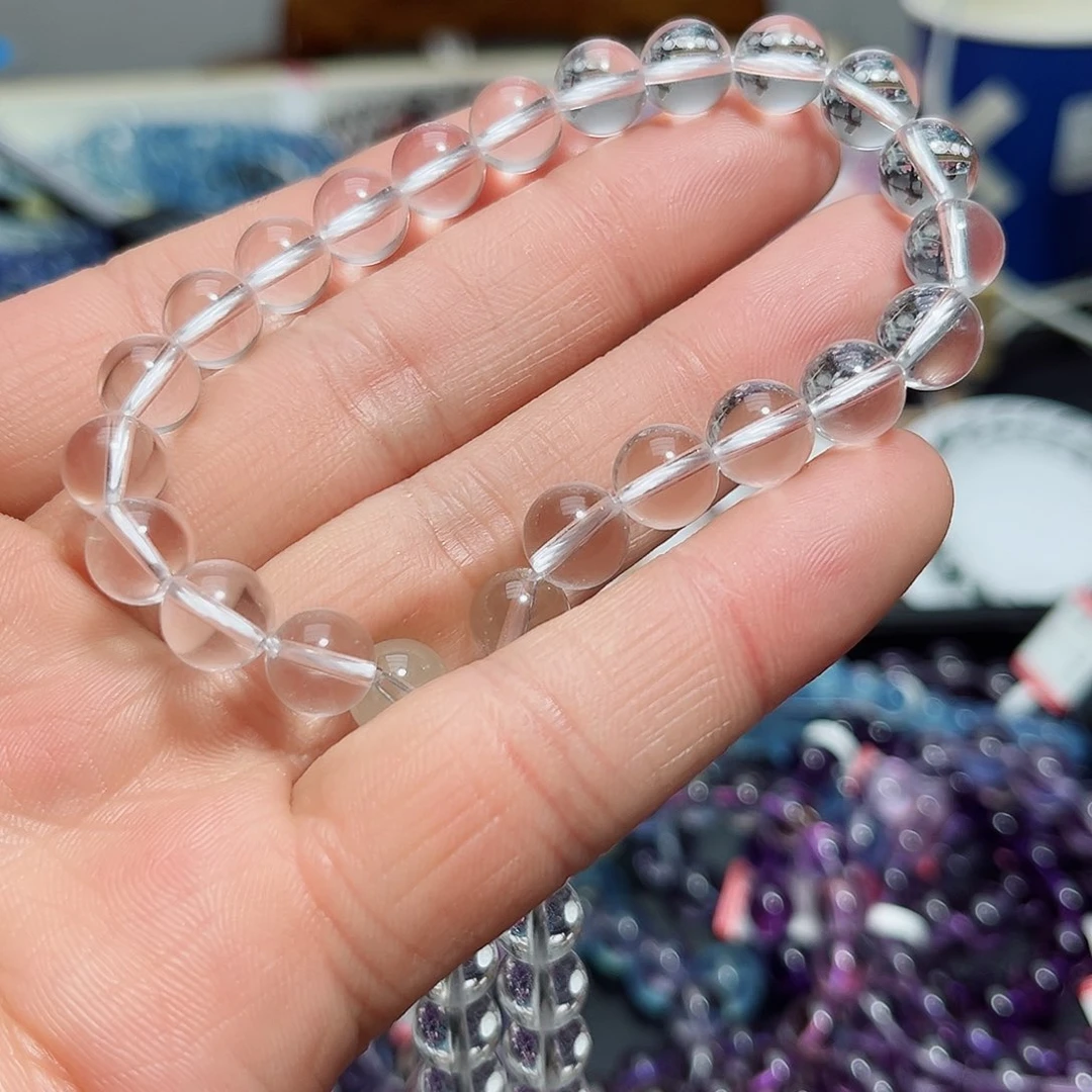 水晶手链未镶嵌黑****茶白水