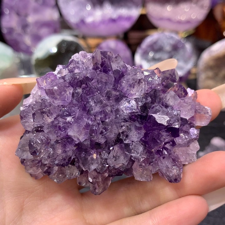 珠宝半成品未镶嵌紫晶福利大漏不退