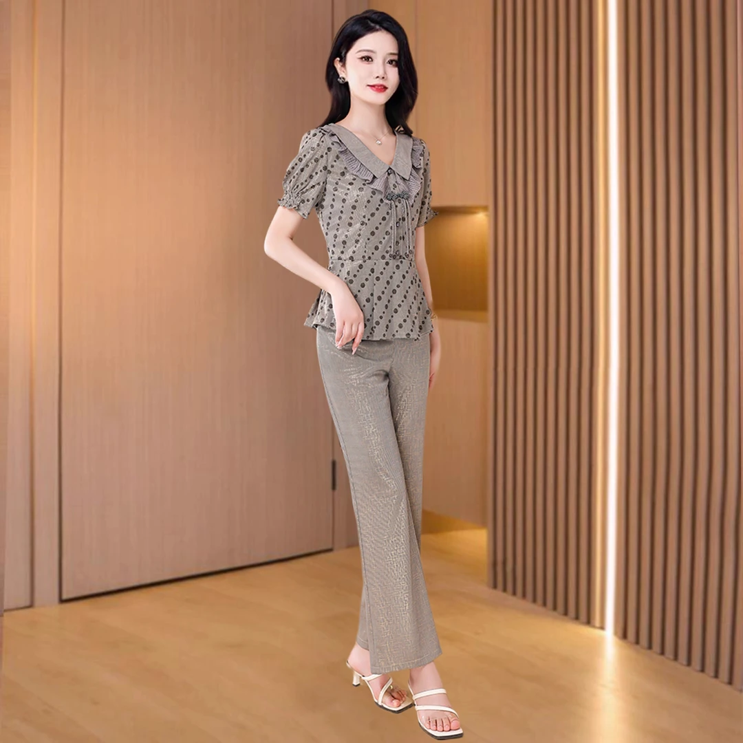 贵夫人时尚品牌高端两件套装女春夏减龄阔太太洋气质高贵妈妈小个