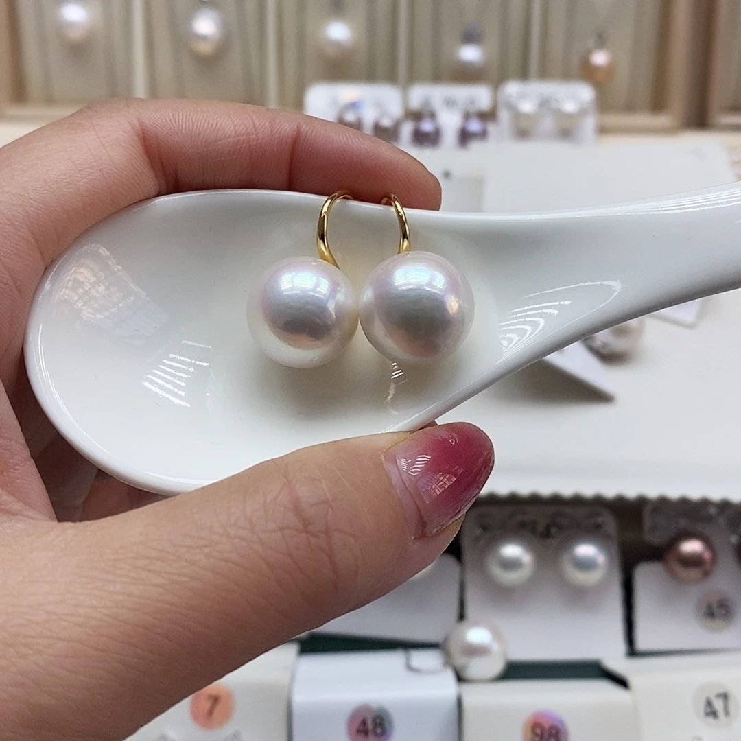 开***心淡水珍珠银S925镶嵌颈饰