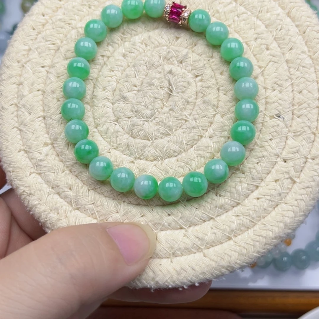 翡翠未镶嵌手链翡翠7.5