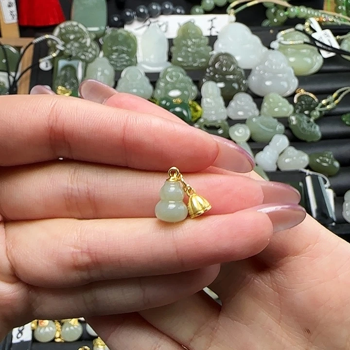 和田玉银S925镶嵌颈饰