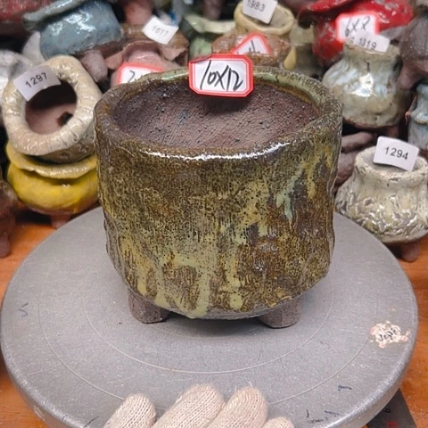 粗陶花盆手工花盆制作过程