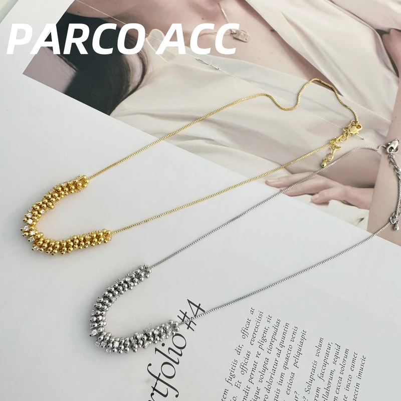 铜合金项链 TE403  灵动麦穗项链