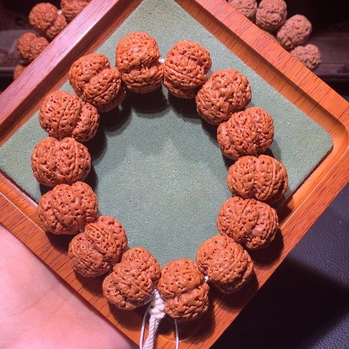 手串金刚菩提26+定制款麒麟梅花