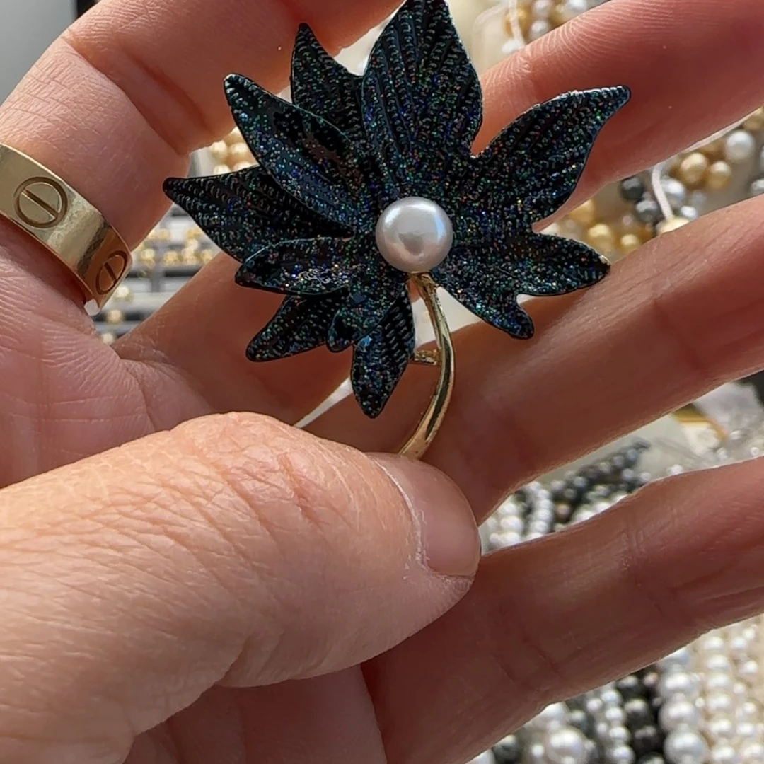 海水珍珠颈饰银S925镶嵌