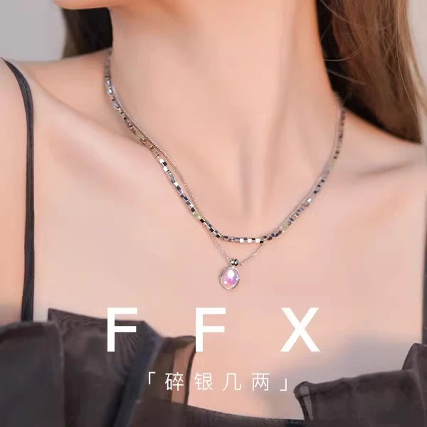 铜合金项链 FANTASY FREE MIX 【碎银几两】小众设计叠戴彩色项链F