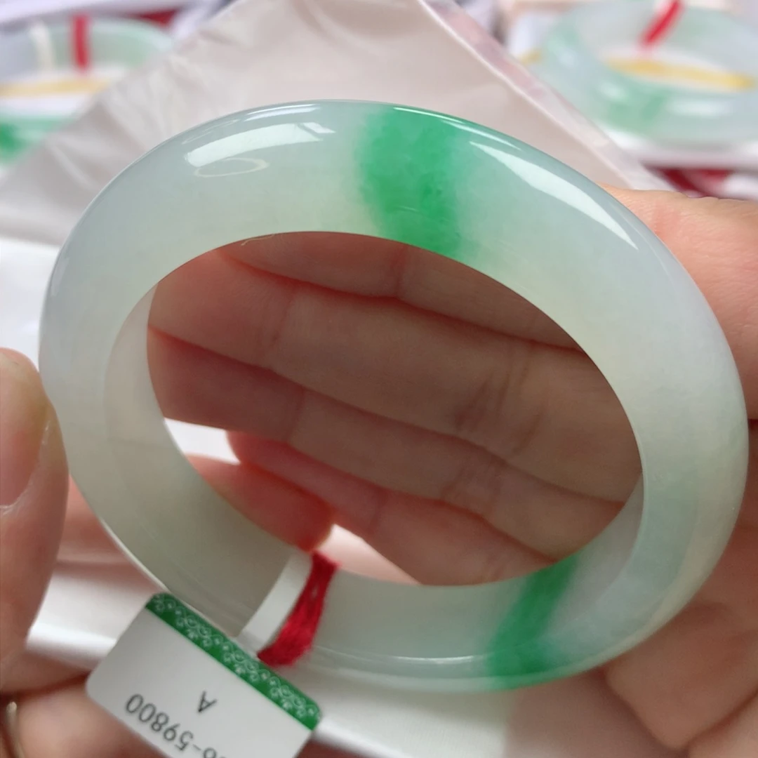 未镶嵌手镯翡翠缅甸天然翡翠56圈