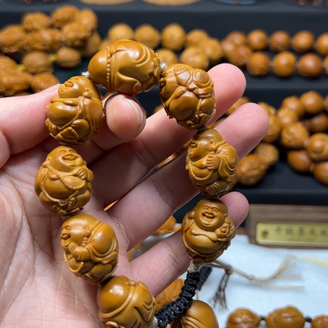 云***輕橄榄核手串/手链1.9弥勒